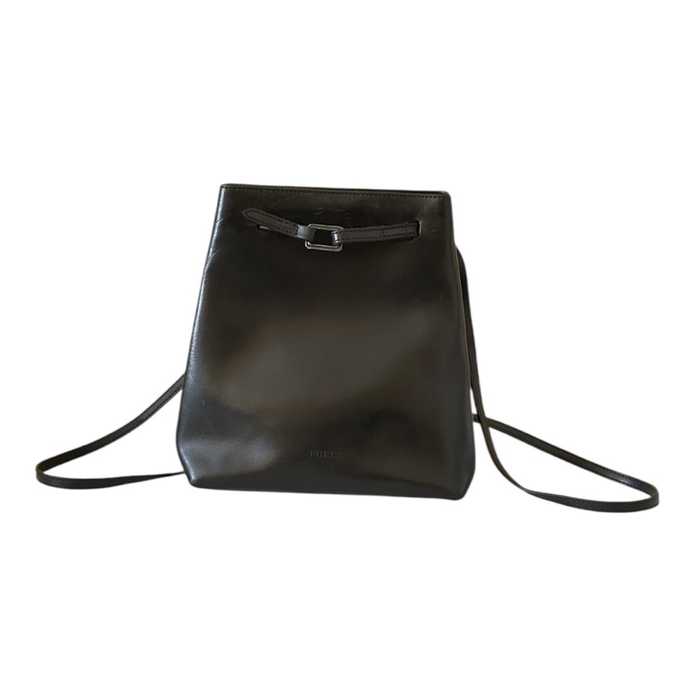 Furla Black Leather Women’s Backpack Shoulder Bag